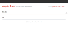 Tablet Screenshot of angeluztravel.com